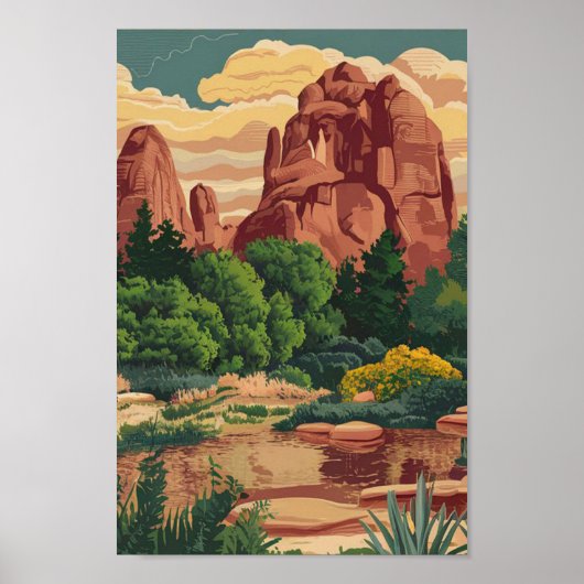 Tuin van de Gods Colorado Poster (Voorkant)