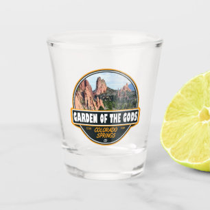 Tuin van de Gods Colorado Springs Travel Emblem Shot Glas