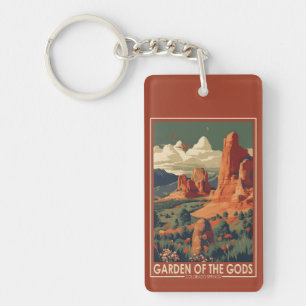 Tuin van de Gods Colorado Springs Travel Sleutelhanger