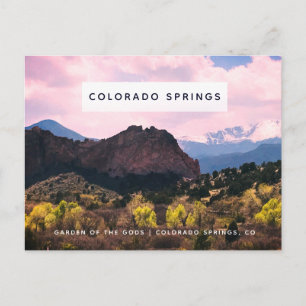 Tuin van de Gods Pikes Peak Colorado Springs Briefkaart
