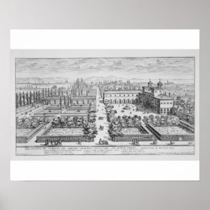 Tuin van de Groothertog Toscane op de Monte P Poster
