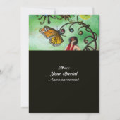 TUIN VAN DE MELISSA 2, Zwart, Wit, Fuchsia Kaart (Achterkant)