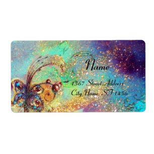 TUIN VAN DE VERLOREN SCHADUWEN,.blauw groen Etiket