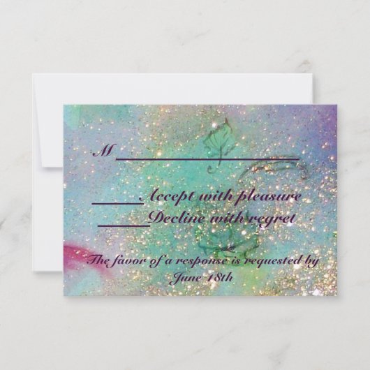 TUIN VAN DE VERLOREN SCHADUWEN / MAGIC BUTTERFLY R RSVP KAARTJE (Voorkant)