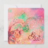 TUIN VAN DE VERLOREN SCHADUWEN ROZE VLINDER MONOGR KAART (Achterkant)