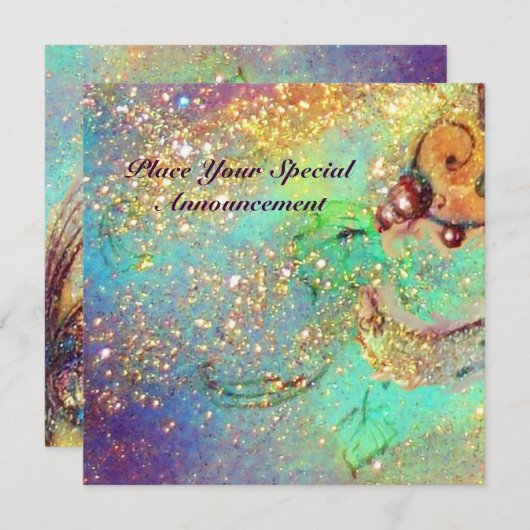 TUIN VAN DE VERLOREN SCHADUWEN / VLINDER MONOGRAM AANKONDIGING (Voorkant / Achterkant)