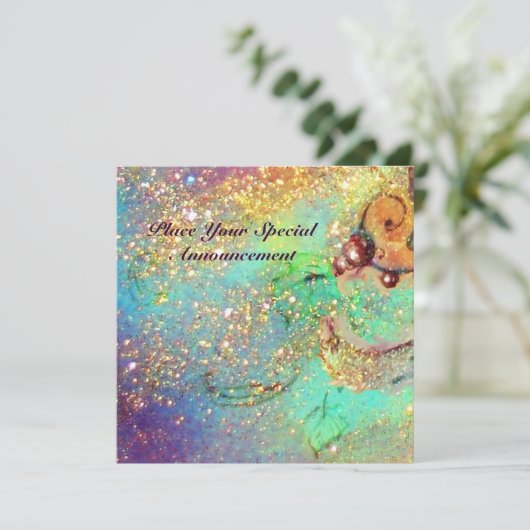 TUIN VAN DE VERLOREN SCHADUWEN / VLINDER MONOGRAM AANKONDIGING (Staand voorkant)