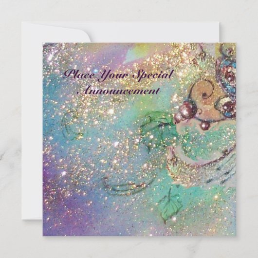 TUIN VAN DE VERLOREN SCHADUWEN / VLINDER-MONOGRAM AANKONDIGING (Voorkant)