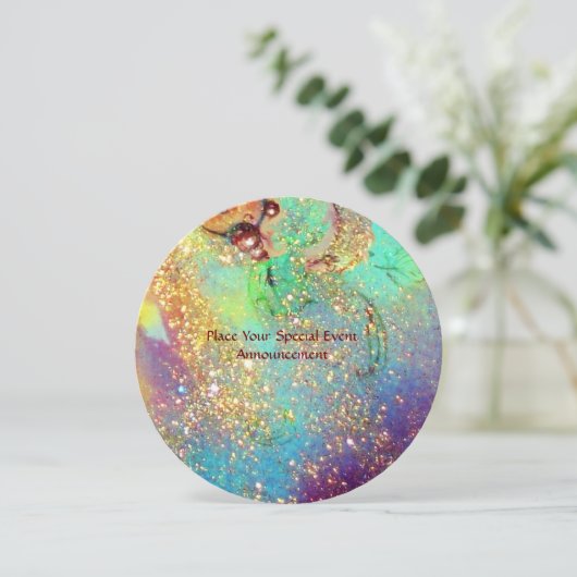 TUIN VAN DE VERLOREN SCHADUWEN / VLINDER MONOGRAM KAART (Staand voorkant)