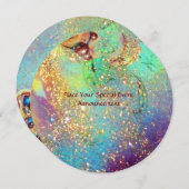 TUIN VAN DE VERLOREN SCHADUWEN / VLINDER-MONOGRAM KAART (Voorkant / Achterkant)