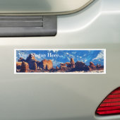 Tuin van Eden in Arches National Park Bumpersticker (Op auto)