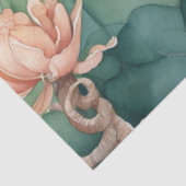 Tuin van Eden met vogels en bloemen Decoupage Pa Tissuepapier (Detail)