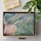 Tuin van Eden met vogels en bloemen Decoupage Pa Tissuepapier (Geschenk)