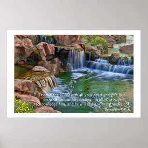 Tuin van Eden Proverbs 3:5-6 Poster