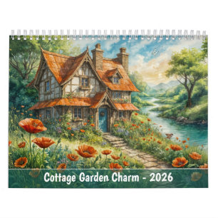 Tuin van een cottage - Schilderachtige kalender 20