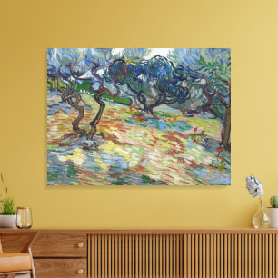 Tuin van Gethsemane, berg Olijven van Gogh Canvas Afdruk
