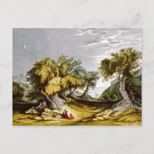  tuin van Gethsemane Illustratie 1846 Briefkaart