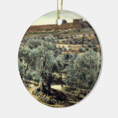 tuin van Gethsemane Jerusalem Israël Keramisch Ornament (Links)