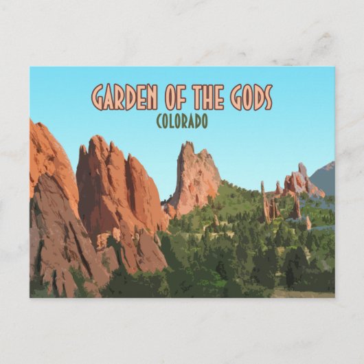 Tuin van het Gods Park Colorado Briefkaart (Voorkant)