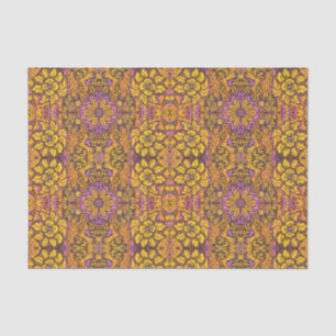 Tuin van het Magic Flowers Bohemian Arabesque Patt Tissuepapier