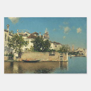 Tuin van het Palazzo Vendramin in Venetië Inpakpapier Vel