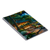 Tuin van het rustige nacht Notitieboek (1) (Rechterzijde)