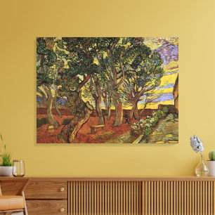 Tuin van het Saint-Paul-ziekenhuis door Vincent va Canvas Afdruk