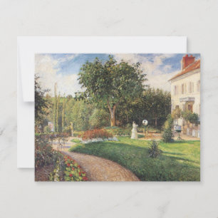 Tuin van Les Mathurins in Pontoise door Pissarro