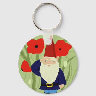 Tuin van Remembrance Gnome Sleutelhanger