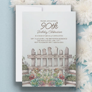Tuin Vetplanten Hek Botanisch 90ste Verjaardag Kaart