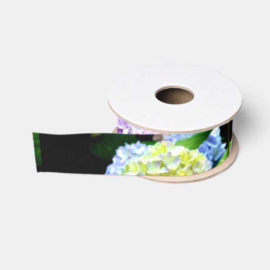 Tuin voor brandkranen, roze, blauw, paarse bloem grosgrain lint (Spoel)