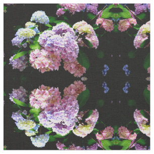 Tuin voor brandkranen, roze, blauw, paarse bloem stof