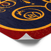 Tuin voor Gustav Art Abstract Poster (Hoek)