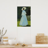  Tuin Vrouw Portret Poster (Keuken)