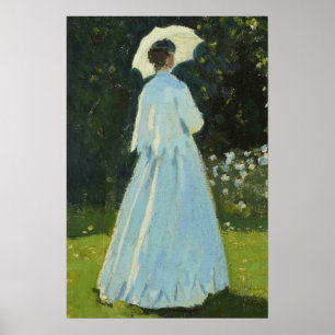 Tuin Vrouw Portret Poster