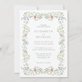  tuin Waterverf bruiloft Kaart (Voorkant)