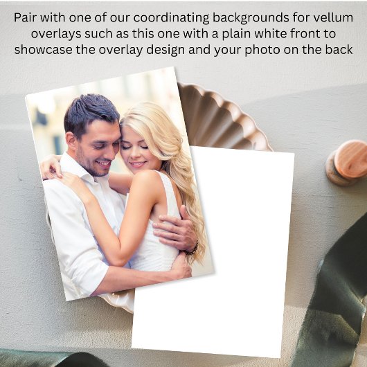 tuin Waterverf bruiloft Vellum Uitnodigingen