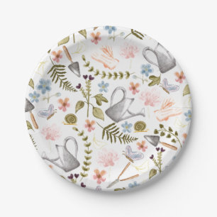  tuin   Waterverf   Katoen Papieren Bordje