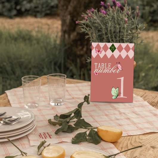  Tuin Whimsical Trouwtafel Nummer Kaart