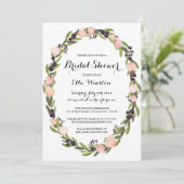 Tuin Wreath Bridal Shower Kaart (Staand voorkant)