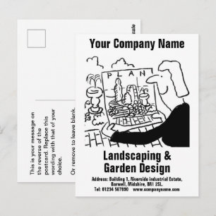 Tuinaanleg & Tuinontwerp Ansichtkaart Briefkaart
