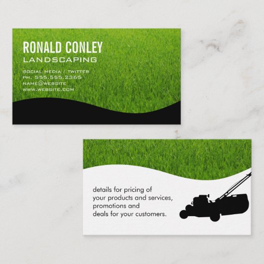 Tuinaanleg Visitekaartje (Voorkant / Achterkant)