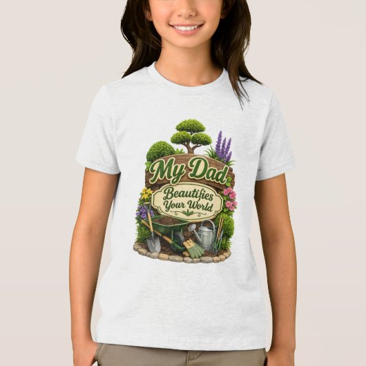 Tuinarchitect (2) Tri-Blend shirt (Voorkant)
