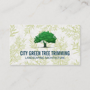 tuinarchitect Tree Logo bladpatroon Visitekaartje