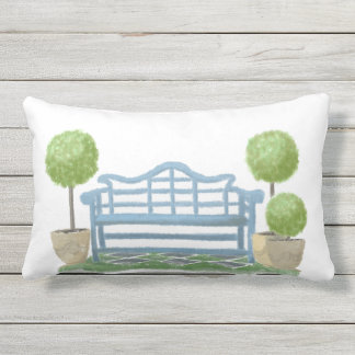 Tuinbank voor gebruik buitenshuis buitenkussen