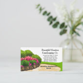 Tuinbed Landschapsontwerp Landschapsaannemer Visitekaartje (Staand voorkant)