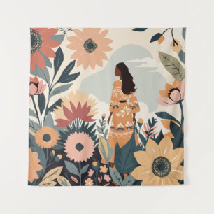 tuinbeschouwing wandkleed