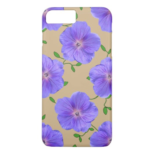 Tuinblauw-geraniumventiel op elke kleur Case-Mate iPhone case (Achterkant)