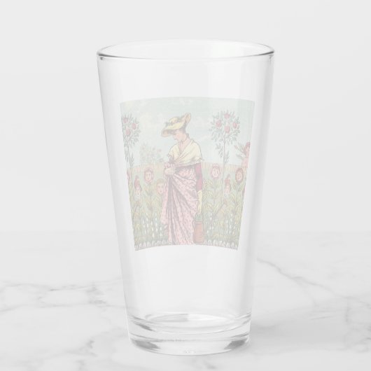 Tuinbloem Antiek Glas (Achterkant)