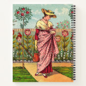 Tuinbloem Antiek Notitieboek (Achterkant)